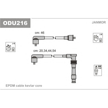 Photo Ignition Cable Kit JANMOR ODU216