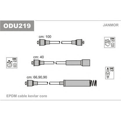 Photo Ignition Cable Kit JANMOR ODU219