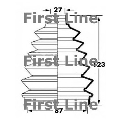 Фото Комплект пылника, приводной вал FIRST LINE FCB6022