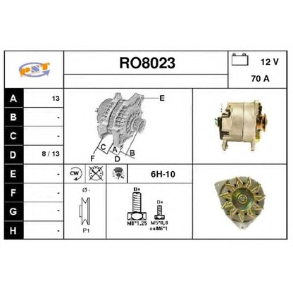 Foto Alternador SNRA RO8023