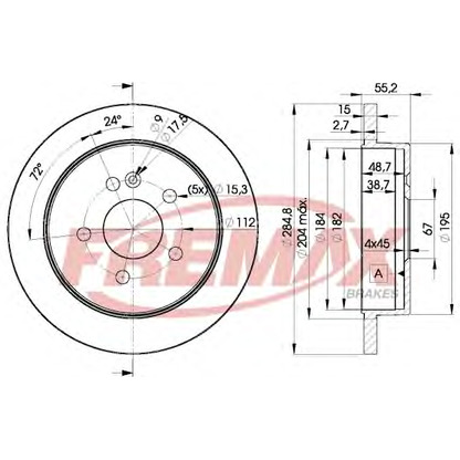 Фото Тормозной диск FREMAX BD4230