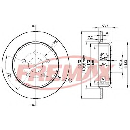 Zdjęcie Tarcza hamulcowa FREMAX BD5114