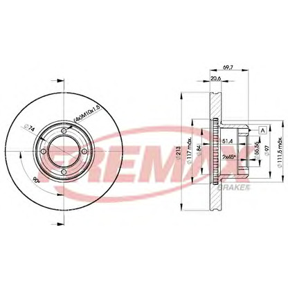 Foto Disco de freno FREMAX BD6011