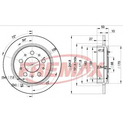 Фото Тормозной диск FREMAX BD9290