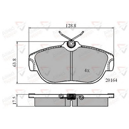 Foto Kit pastiglie freno, Freno a disco COMLINE ADB0590