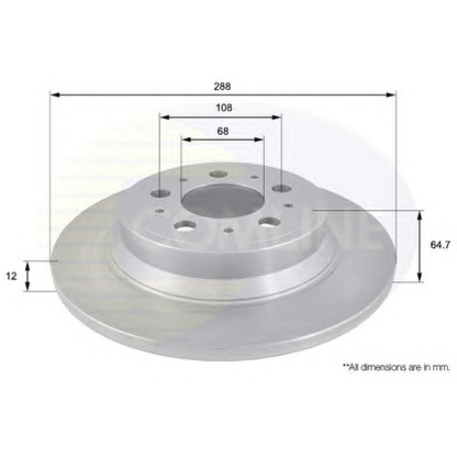 Photo Brake Disc COMLINE ADC1909