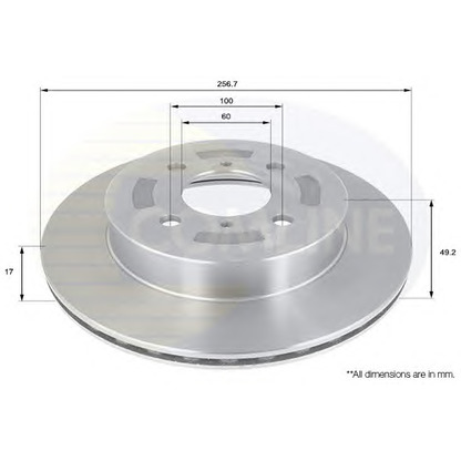 Photo Brake Disc COMLINE ADC0919V