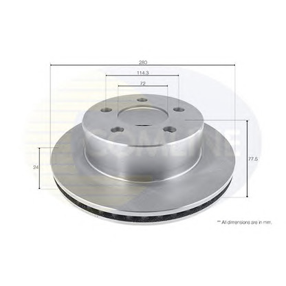 Фото Тормозной диск COMLINE ADC2327V