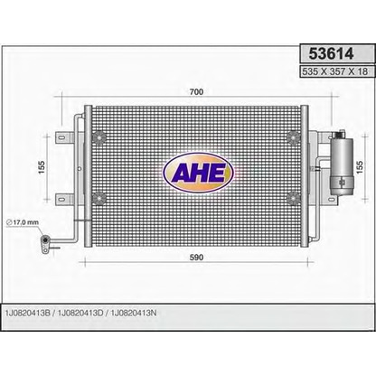 Photo Condenser, air conditioning AHE 53614