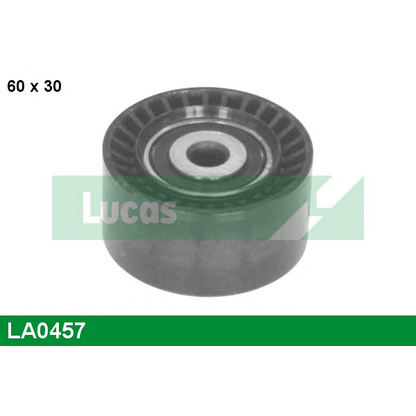 Photo Deflection/Guide Pulley, v-ribbed belt LUCAS LA0457