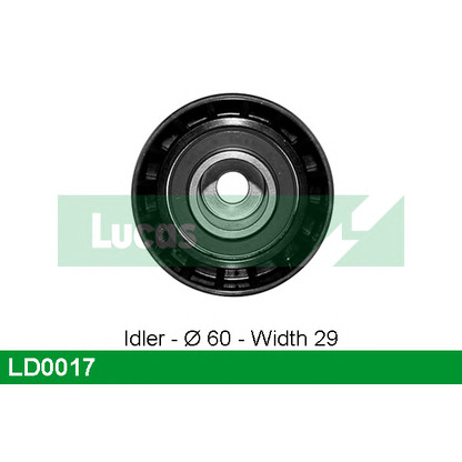 Photo Tensioner Pulley, timing belt LUCAS LD0017