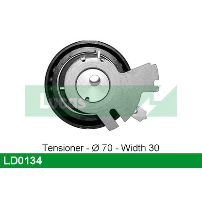 Photo Tensioner Pulley, timing belt LUCAS LD0134