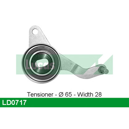 Photo Tensioner Pulley, timing belt LUCAS LD0717