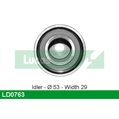 Photo Deflection/Guide Pulley, timing belt LUCAS LD0763