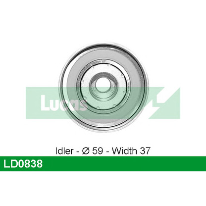 Photo Deflection/Guide Pulley, timing belt LUCAS LD0838