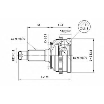 Foto Gelenksatz, Antriebswelle STATIM C439