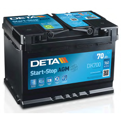Foto Starterbatterie; Starterbatterie DETA DK700