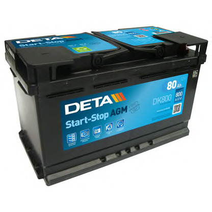 Photo Batterie de démarrage; Batterie de démarrage DETA DK800