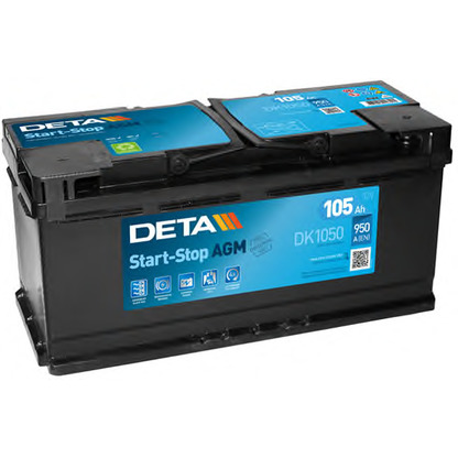 Photo Batterie de démarrage; Batterie de démarrage DETA DK1050