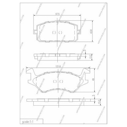 Foto Kit pastiglie freno, Freno a disco NPS T360A41