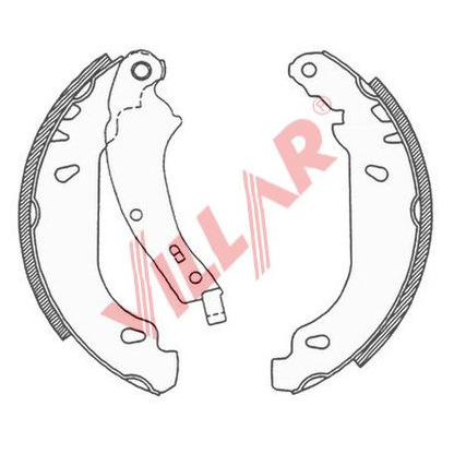 Zdjęcie Zesatw szczęk hamulcowych VILLAR 6290691