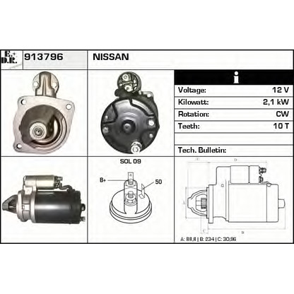 Foto Motorino d'avviamento EDR 913796