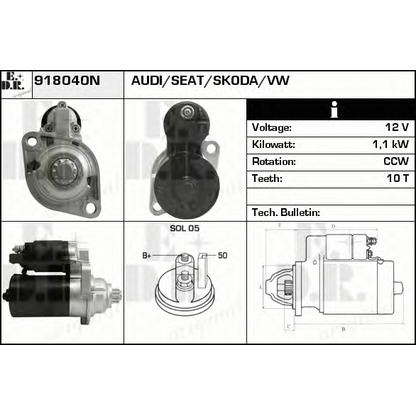 Foto Starter EDR 918040N