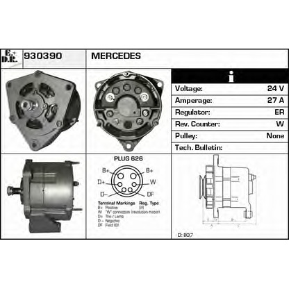 Foto Alternatore EDR 930390