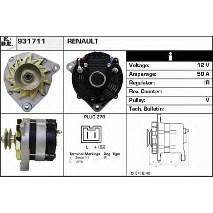 Foto Alternatore EDR 931711