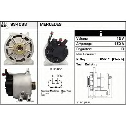 Photo Alternateur EDR 934088
