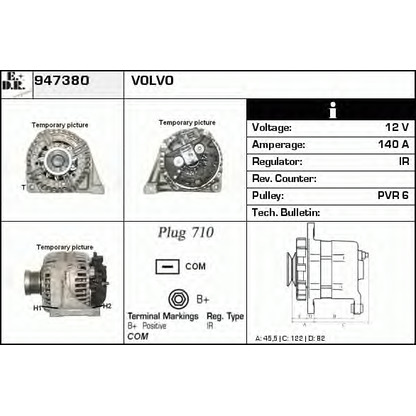 Foto Alternatore EDR 947380