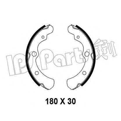 Photo Jeu de mâchoires de frein IPS Parts IBL4705