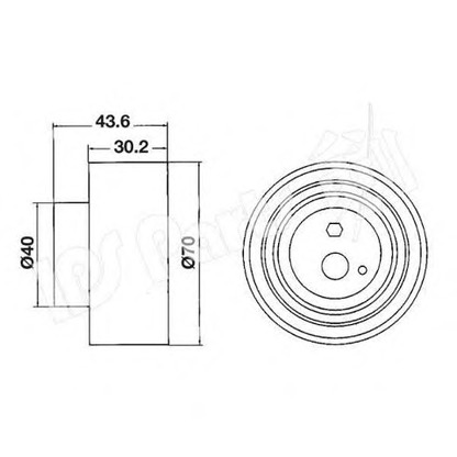 Фото Натяжной ролик, ремень ГРМ IPS Parts ITB6106