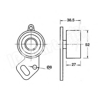 Foto Rullo tenditore, Cinghia dentata IPS Parts ITB6707