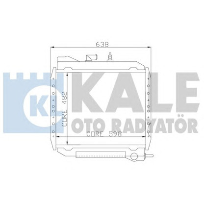 Photo Radiator, engine cooling KALE OTO RADYATÖR 114200
