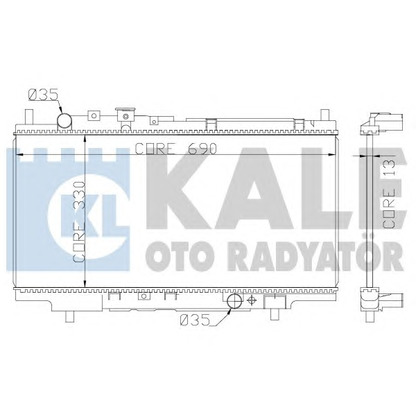 Foto Radiador, refrigeración del motor KALE OTO RADYATÖR 359800