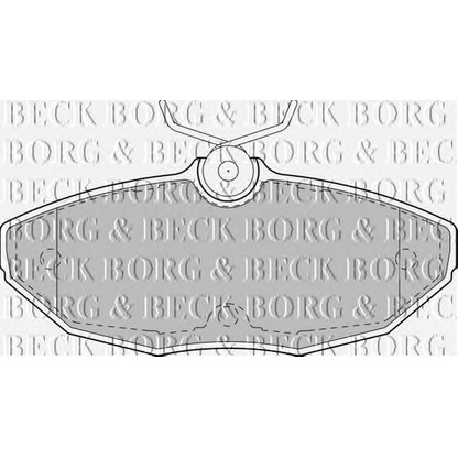 Photo Brake Pad Set, disc brake BORG & BECK BBP1743