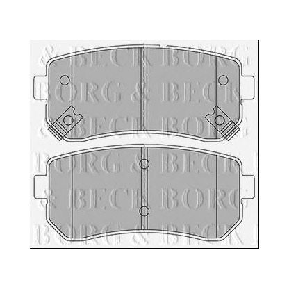 Photo Brake Pad Set, disc brake BORG & BECK BBP2424