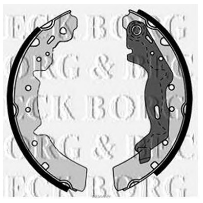 Photo Brake Shoe Set BORG & BECK BBS6189