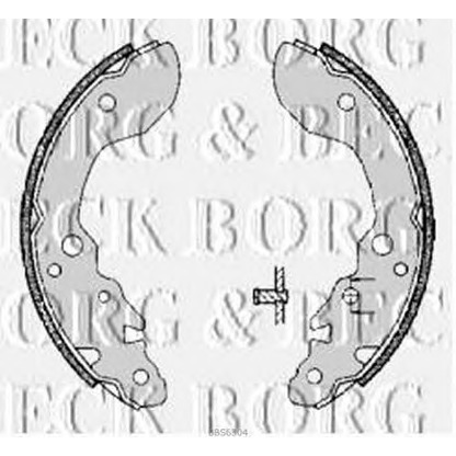 Foto Bremsbackensatz BORG & BECK BBS6304