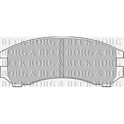 Zdjęcie Zestaw klocków hamulcowych, hamulce tarczowe BORG & BECK BBP1051