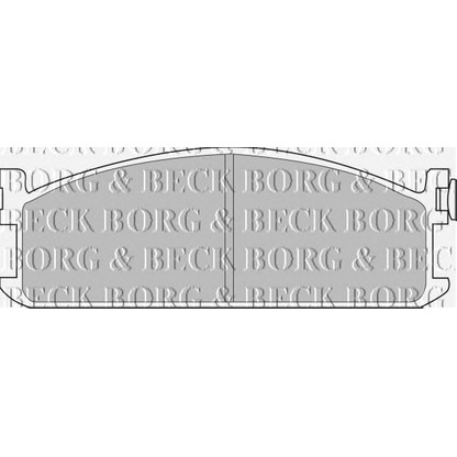 Фото Комплект тормозных колодок, дисковый тормоз BORG & BECK BBP1075