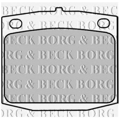 Photo Kit de plaquettes de frein, frein à disque BORG & BECK BBP1288