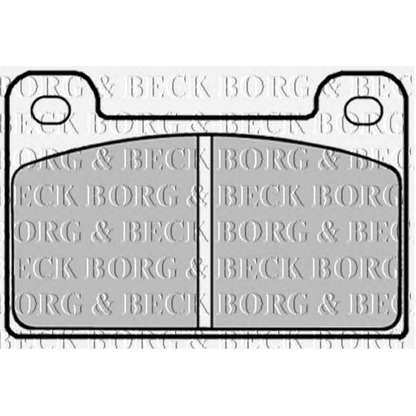 Photo Brake Pad Set, disc brake BORG & BECK BBP1292
