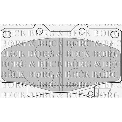 Photo Brake Pad Set, disc brake BORG & BECK BBP1442