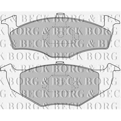 Zdjęcie Zestaw klocków hamulcowych, hamulce tarczowe BORG & BECK BBP1471
