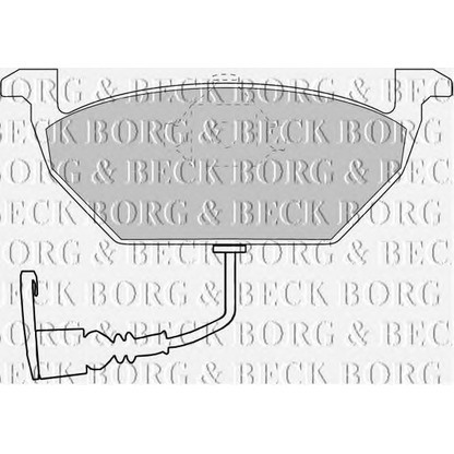 Photo Kit de plaquettes de frein, frein à disque BORG & BECK BBP1617