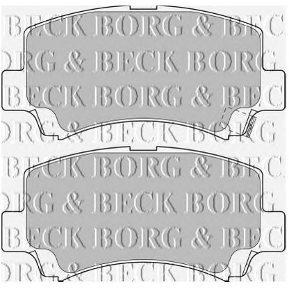 Zdjęcie Zestaw klocków hamulcowych, hamulce tarczowe BORG & BECK BBP1632