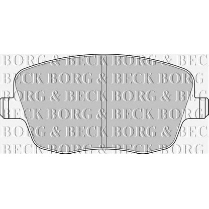 Zdjęcie Zestaw klocków hamulcowych, hamulce tarczowe BORG & BECK BBP1825