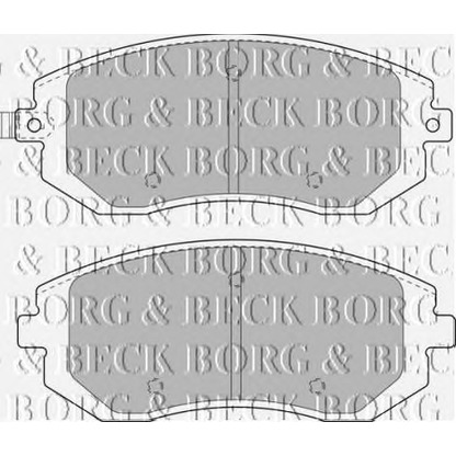 Photo Brake Pad Set, disc brake BORG & BECK BBP1905